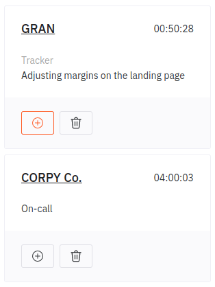 parallel time tracking